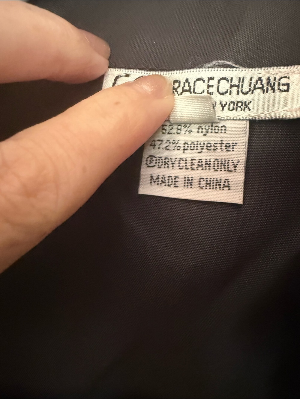 Black Crane-Embroidered Open Front Coat - Picture 5 of 5